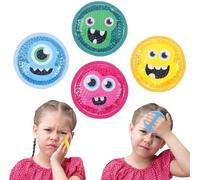 Kids Hot Cold Gel Pack-Pack Of 4-Ice Patch With Funny Image Of Little Monsters-Cold Bug Sting-Reusable Ice Pack