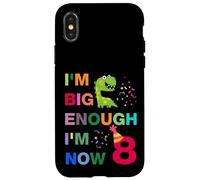 Kids I'm Big Enough I'm 8 Now, Happy Birthday 8 Years Old Coque pour iPhone X/XS