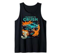 Kids I'm Ready to Crush 3 Monster Truck fête Ses 3 Ans Débardeur