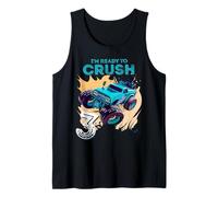 Kids I'm Ready to Crush 3 Monster Truck fête Ses 3 Ans Débardeur