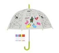 Esschert Design Kg280 Parapluie Pour Enfants Noir, Vert, Transparent