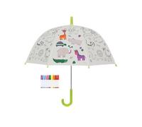 Kids In The Garden - Parapluie enfant à colorier 70 cm Animaux de la jungle