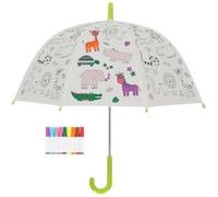 Kids In The Garden - Parapluie enfant à colorier 70 cm Animaux de la jungle NC G