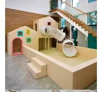 Kids Indoor Playground Set with Ball Pit, Slide & Climbing Modules - Safe, Durable Play Structure for Home, Daycare & Commercial Use, Multiple Themes & Colors Available(D)