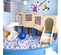 Kids Indoor Playground Set with Ball Pit, Slide & Climbing Modules - Safe, Durable Play Structure for Home, Daycare & Commercial Use, Multiple Themes & Colors Available(C)
