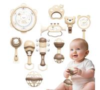 Kids Instruments - 9.06x7.09x4.72 inches Educational Percussion Music Toy, 10-Piece Handheld Drum Set | Percussion Instruments for Kids 18 Months+, Playroom, Home, Tambourine