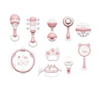 Kids Instruments - 9.06x7.09x4.72 inches Educational Percussion Music Toy, 10-Piece Handheld Drum Set | Percussion Instruments for Kids 18 Months+, Playroom, Home, Tambourine