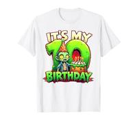 Kids It's My 10th Birthday Boy Halloween Zombie 10 Years Old T-Shirt