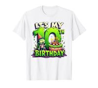 Kids It's My 10th Birthday Boy Halloween Zombie 10 Years Old T-Shirt