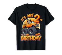 Kids It's My 2nd Birthday Boy Halloween Monster Truck T-Shirt