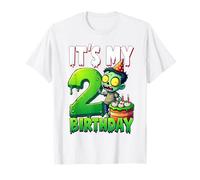 Kids It's My 2nd Birthday Boy Halloween Zombie 2 Years Old T-Shirt