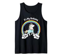 Kids It's My 2nd Birthday Cute Unicorn 2 Year Old Girls Débardeur