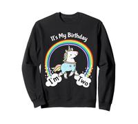 Kids It's My 2nd Birthday Cute Unicorn 2 Year Old Girls Sweatshirt