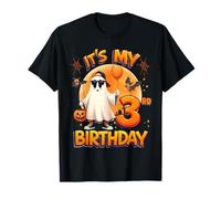 Kids It's My 3rd Birthday Boy Ghost Halloween 3 Years Old T-Shirt
