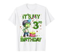 Kids It's My 3rd Birthday Boy Halloween Zombie 3 Years Old T-Shirt