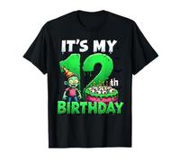 Kids It's My 3rd Birthday Girl Halloween Mermaid Skeleton T-Shirt