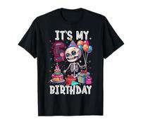 Kids It's My 5th Birthday Boy Halloween Skeleton 5 Years Old T-Shirt