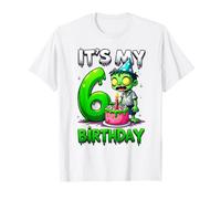 Kids It's My 6th Birthday Boy Halloween Zombie 6 Years Old T-Shirt