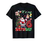 Kids It's My 6th Birthday Cute Santa Christmas 6 Years Old T-Shirt