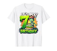 Kids It's My 7th Birthday Boy Halloween Zombie 7 Years Old T-Shirt