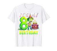Kids It's My 8th Birthday Boy Halloween Zombie 8 Years Old T-Shirt