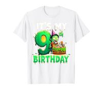 Kids It's My 9th Birthday Boy Halloween Zombie 9 Years Old T-Shirt