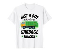 Kids Just A Boy Who Loves Camion Poubelle Amusant T-Shirt
