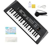 Kids Keyboard Piano - ABS 37 Key 41x15cm 16.14x5.91in Rechargeable Toy | Piano With Microphone | Electronic Musical Instrument | Beginner Keyboard For Children Learning Playing And Creative Fun