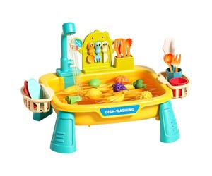 Kids Kitchen Sink Toy with Automatic Running Water Tap Electric Water Play