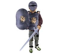 Kids Knight Armour Costume Set, Knight Costume Kids 4pcs / Set Dragon Pattern Armor Mediévale comprend le casque, le bouclier, l'épée et les costumes d'habillage pour le jeu de rôle, le cosplay, l'Ha