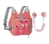 Kids Leash Backpack - Anti-perte réglable pliable avec Wrist Link | Ceinture de sécurité réfléchissante pour garçons et filles