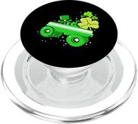 Kids Leprechaun Monster Truck Trèfle St Patrick Day Boys PopSockets PopGrip pour MagSafe