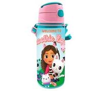 KIDS LICENCING Gourde avec paille intégrée - Gabby Et La Maison Magique - 500 ml multicolore
