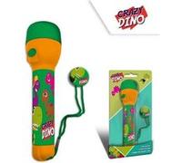 KIDS LICENCING Lampe de Poche - Crazy Dino - Orange et Vert - 21 cm Multicolors G
