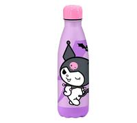 Kids Licensing - Bouteille en acier inoxydable Kuromi 500 ml, sans BPA et sans toxines, maintient les boissons froides ou chaudes, bouteille réutilisable pour fille, idéale pour l'école.