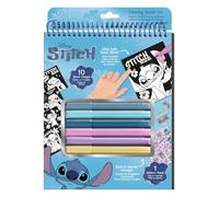 Kids Licensing Cahier Stitch avec marqueurs pour Enfants, Cahier à colorier, Set de Papeterie Scolaire, matériel Scolaire