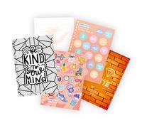 KIDS LICENSING Carnet à Colorier Megan Wow Generation A5 (15 x 21 cm) - avec Dessins, Autocollants, Pages Parfumées et Zones à Gratter