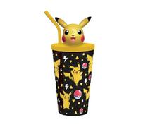 Kids Licensing Vaisseau Paille Topper 3D Pikachu Pokem 500ml 1ut
