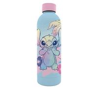 Kids Licensing Gourde Disney Stitch en Acier Inoxydable, Design Bleu et Rose, Pour Enfants 500ml