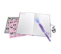 Kids Licensing - Journal secret de Kuromi avec stylo magique invisible et lumière de sangrio, carnet avec cadenas pour fille