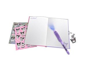 Kids Licensing - Journal secret de Kuromi avec stylo magique invisible et lumière de sangrio, carnet avec cadenas pour fille