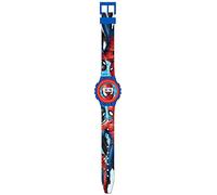 Kids Licensing |Montre-Bracelet numérique |Montre Digitale | Conception de Spiderman | Bracelet imprimé Multicolore | Utilisation Simple | 23cm | Sphère de 3,5 mm | Résistant, en Plastique