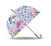 Kids Licensing - Parapluie transparent 46 cm, type cloche 46 cm, point hawaïen, Point hawaïen