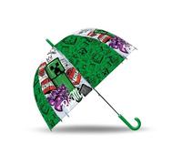 Kids Licensing - Parapluie transparent pour enfants type cloche de 46 cm de Minecraft