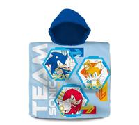 Kids Licensing Badeponcho Sonic Poncho de Bain, Multicolore, 3-6 Ans Mixte Enfant