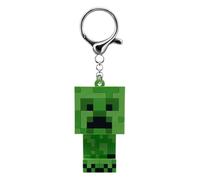 Kids Licensing - Porte-clés Minecraft 3D avec lumière LED, figurine Flashies avec lumière sur la tête, accessoire pour clés, sac à dos et cadeau pour fans joueurs