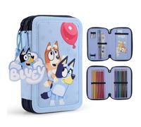 Kids Licensing - Trousse colorée avec 2 fermetures éclair Bluey