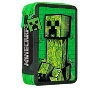 KIDS EUROSWAN, S.L. - Trousse Minecraft 2 zips Homme Verte