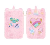 Kids Licensing - Trousse Scolaire en Peluche Sweet Dreams & Friends, Trousse Double avec Compartiment pour Crayons, Couleurs et Accessoires pour Fille