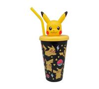 Kids Licensing Gourde Pokémon Pikachu – avec bouchon 3D et paille 500 ml